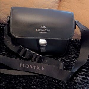 Coach Black Pace Messenger Crossbody Bag
